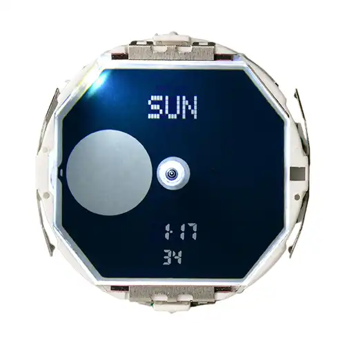 Movimento dell'orologio elettronico con luce di sollevamento della mano LCD